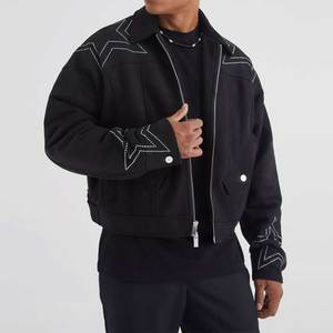 Chaqueta de Gamuza para Hombre, Estilo Moderno con Cierre Frontal, Chaqueta de Cuero de Gamuza de Piel de Vaca Auténtica de Alta Calidad - Product Image 4