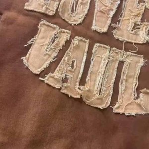 Sweat-shirt à capuche en molleton 3D vintage de qualité supérieure pour hommes, sweat-shirt décontracté brodé ODM teint uni - Product Image 4