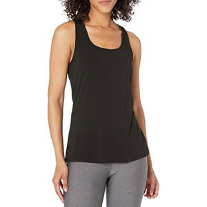 Débardeur pour femmes de qualité supérieure, sur mesure, grande taille, en coton et fibre de bambou, vente chaude, débardeur uni pour femmes de sport - Product Image 1