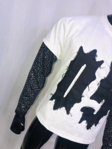 T-shirt homme 100% coton de haute qualité style vintage vieilli épaule tombante de haute qualité logo surdimensionné décontracté - Product Image 6