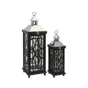 Dernier style de lanternes métalliques décoratives suspendues éclairage mural et de toit sur la table des restaurants Caffey & hôtel cinq étoiles manteau noir - Product Image 1