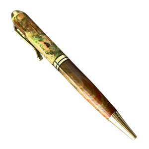 Bolígrafo ejecutivo de lujo hecho a mano de 0,7mm Colección única de Aguamarina Burl Estabilizado Madera Ejecutivo Twist Promociones - Product Image 5