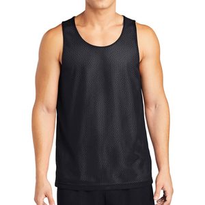 Haute qualité Slim Sportswear hommes Fitness débardeur impression personnalisée Anti-rétrécissement haute rue Spandex coton tricoté grande taille - Product Image 6