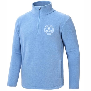 Chaqueta Polar Técnica de Invierno para Hombre con Logotipo Personalizado del Fabricante, Chaqueta Casual con Cierre de Cremallera de un Cuarto, Cortavientos, Bordada - Product Image 6