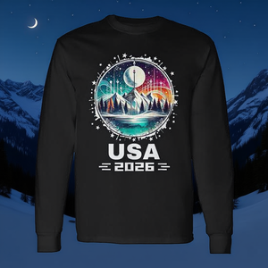 Maglietta a Maniche Lunghe Promozionale USA Go Stati Uniti per la Squadra Sportiva Invernale 2026 USA - Product Image 3