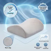 Support lombaire en mousse à mémoire de forme lavable pour chaise, pour un soulagement léger et personnalisable de la douleur au bas du dos
