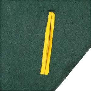 Veste Letterman universitaire unisexe 2025 personnalisée dernière conception pour hommes corps en laine verte manches en cuir de vachette doré pour l'hiver - Product Image 6