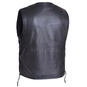 Gilet en cuir de qualité supérieure, 100% cuir, prix raisonnable, vêtements pour hommes, gilet en cuir - Product Image 2