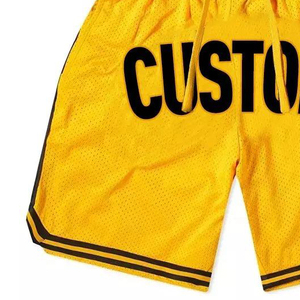 Logo personnalisé Short de basket-ball de gym pour homme Imprimé coloré Sublimation en polyester Vêtements de sport d'été Cordon de serrage à la taille Certifié BSCI - Product Image 4
