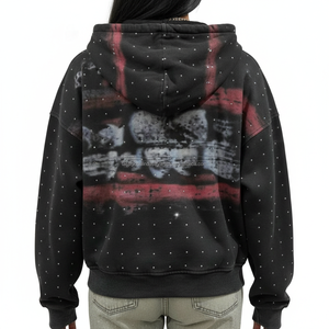 เสื้อฮู้ดผู้ชายสไตล์อินเทรนด์ เหมาะสำหรับสวมใส่ทุกวัน แฟชั่นสตรีทสไตล์ ชุดลำลอง ผ้าฝ้ายผสม - Product Image 2