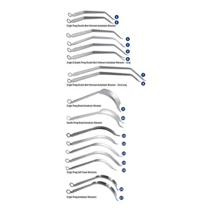 Rétracteurs acétabulaires à simple ou double pointe, instruments orthopédiques manuels en acier inoxydable, instruments pour pieds et chevilles, tous types - Product Image 3