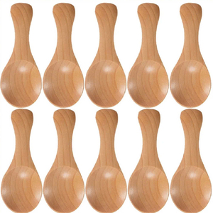 Classic Eco-Friendly Bamboo Coffee <b>Spoon</b> Scoop 1 Tablespoon <b>Measuring</b> <b>Spoons</b> for Coffee Beans Whole & Ground Beans Travel Use - Product Image 1