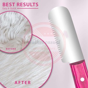 มีดปอกแบบมืออาชีพ \ ใบมีดสเตนเลสสำหรับงานถนัดมือขวาพร้อมที่จับไม้ - Product Image 4