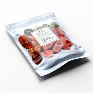 Fondo de pollo congelado Blanco Aspecto mate A prueba de humedad Sin olor Reutilizable Resistente a los golpes Bolsa de Mylar resellable de grado alimenticio Huecograbado - Product Image 4