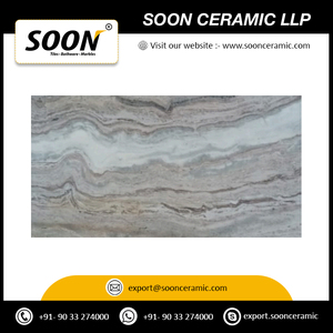 Carrelage en grès blanc naturel de l'océan 30x60 cm, pierre polie robuste pour comptoirs, revêtements de sol et exportation - Product Image 2