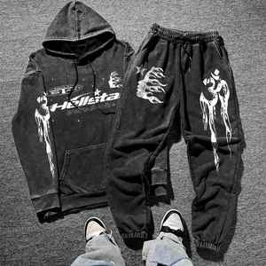 Trajes Deportivos Casuales de Invierno para Hombre de Primera Calidad, Más Vendidos, Ecológicos, de Color Sólido, 100% Algodón, Transpirables y Cómodos - Product Image 1