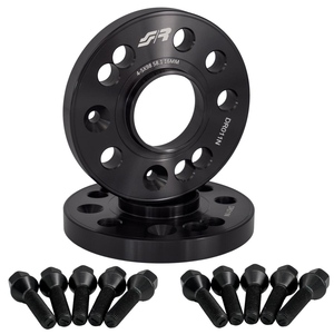 2 espaciadores de rueda negros de 16 mm 4/5x98 con centrado 58.1 con bull. - Product Image 1