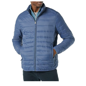2024 mercado nueva tendencia diseño deportivo OEM chaqueta hinchada en blanco liso color sólido chaqueta hinchada a prueba de viento hombres mujeres - Product Image 1