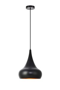 Lampe suspendue en métal d'inspiration rétro offrant un charme vintage, une présence décorative au plafond et une éclairage doux et chaleureux - Product Image 5