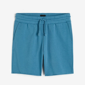 High Quality Men's Knee-Length <b>Fleece</b> <b>Shorts</b> 100% Cotton Plain Dyed Latest Fashion with OEM Designs Casual <b>Short</b> with Drawstring - Product Image 4