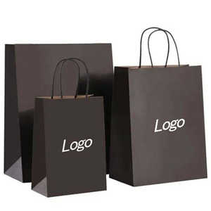 <b>Biodegradable</b> Kraft Paper Shopping Bags Custom Logo | Eco-Friendly Brown Gift Bags Recyclable <b>Packaging</b> Wholesale - Product Image 4