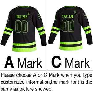 ODM maillot de Hockey sur glace personnalisé chemise hommes Polyester à manches longues hauts d'entraînement vêtements de sport d'équipe impression par sublimation en vrac vente en gros - Product Image 4