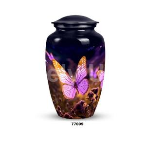 อัฐิอลูมิเนียมรูปผีเสื้อสำหรับผู้ใหญ่พร้อมฝาปิดแถมถุงกำมะหยี่ - Product Image 5