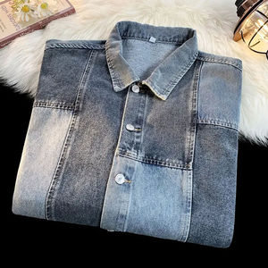 แจ็กเก็ตผ้ายีนส์พิมพ์ลายสำหรับผู้ชายเสื้อผ้ายาวขนาดใหญ่พิเศษแฟชั่นใหม่สำหรับฤดูหนาว - Product Image 5