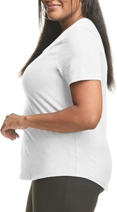 Camiseta de algodón 100% de alta calidad para mujer, camiseta blanca con estampado de letras, ropa informal transpirable para chica, camiseta de talla grande de Hip Hop - Product Image 3