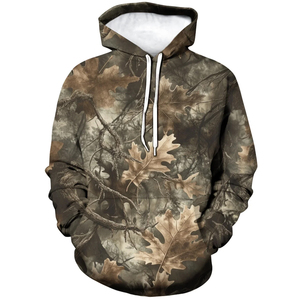 AINI WEAR Streetwear Regular Fit Solid <b>Camo</b> Hoodie Winter Eco-Friendly Windproof Quick Dry Drop Shoulder Full Sleeve <b>Men's</b> - Product Image 3