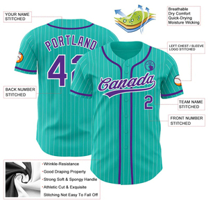 Maillot de baseball personnalisé à rayures fines avec logo d'équipe – Tenue d'équipe - Product Image 4