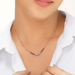 Collar Mangalsutra Tanmaniya con Diamantes Eternal Link - Product Image 2