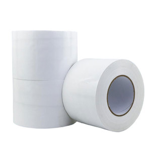 4 pollici X 180 'rotolo di polietilene bianco nastro di barriera al vapore tenuta impermeabile nastro di cucitura per gattoni barriere di umidità - Product Image 2