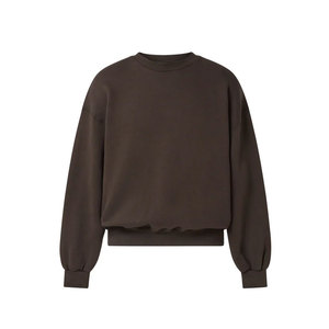 Sudadera Holgada de Cuello Redondo y Lana para Hombre, Jersey de Gran Tamaño con Cuello Redondo y Mezcla de Algodón - Product Image 1