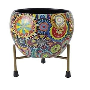 Jardinière dorée pour les fonctions, célébrations, jardinière décorative, pot de fleurs moderne, design en métal, article à utiliser - Product Image 4