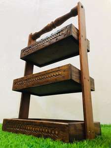 Cesta organizadora de cocina en relieve tradicional, hermosa cesta de cocina artesanal en madera, cesta de cocina artesanal en madera - Product Image 6