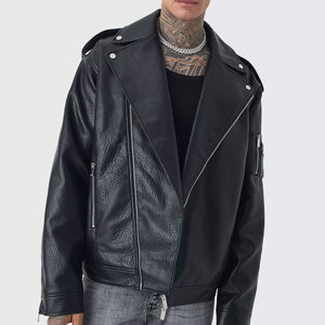 Customizable Winter Street Wear <b>Shearling</b> Leather <b>Jacket</b> with Stand Collar Waterproof-Perfect Size and Design - Product Image 1