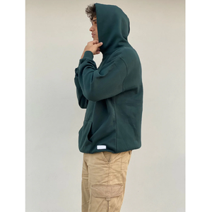 Streetwear doux poids lourd surdimensionné personnalisé hommes sweats à capuche athlétiques personnalisés avec grande poche avant - Product Image 5