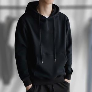 Sudadera con Capucha Personalizada de Primavera/Otoño, Color Sólido, con Cordón, Unisex, Estilo Harajuku, Informal, para Hombre y Mujer - Product Image 5