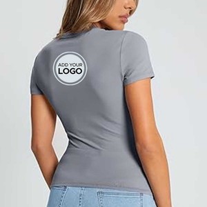 Classiques dames T-Shirt dames épaule étendue Tee femmes T-shirts Original T-shirt femme - Product Image 2