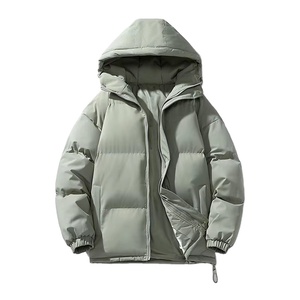 Wholesale Unisex Winter Puffer Coat Custom Logo Poly <b>Filled</b> Warm Padded <b>Down</b> <b>Jacket</b>, Drop Shipping Overcoat - Product Image 2