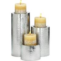 Récipients de bougies votives antiques et élégants faits à la main, grands récipients de bougies vides