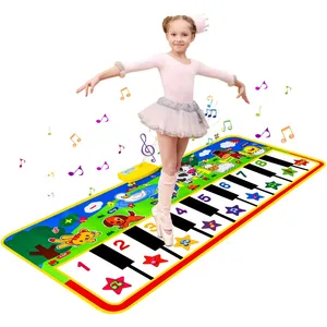 Tapis de piano au sol M SANMERSEN, jouets musicaux pour les tout-petits de 1 à 3 ans, tapis de jeu musical avec clavier de piano - Product Image 1