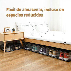 กล่องเก็บรองเท้าแบบพับได้ใส 4 ชิ้น ช่วยประหยัดพื้นที่ โชว์คู่รองเท้าสุดโปรดของคุณได้ น้ำหนักเบา - Product Image 6