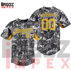 เสื้อเบสบอลพรีเมี่ยมดีไซน์ระบายอากาศได้ดีมีลวดลายระเหิดโดดเด่นส่งตรงจากโรงงานสำหรับชุดเล่นซอฟต์บอล - Product Image 3