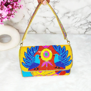 Fashion Beaded Handmade Evening Clutch <b>Bag</b> <b>Ladies</b> Party Bride Embroidered <b>Bag</b> Beads for Making Hand <b>Bag</b> - Product Image 4