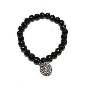 Femme Cristal Obsidienne noire & vie d'arbre Bracelet Rond Maker Stones Feng Shui Style Fashion Jewelry Energy-Giving Gift - Product Image 1