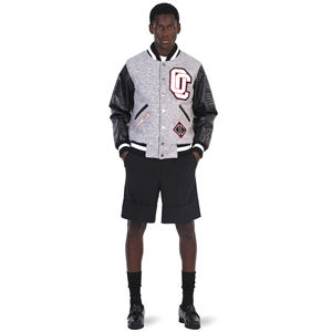 Chaqueta universitaria de lana de alta calidad personalizada de fabricante OEM para hombre, Chaqueta larga de invierno Letterman con soporte fino y bordado de chenilla recubierto - Product Image 5