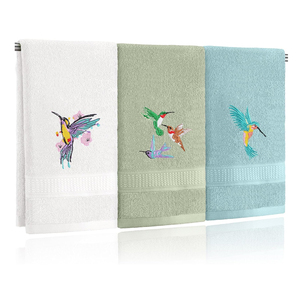 Tùy chỉnh thêu logo <span class=keywords><strong>Terry</strong></span> khăn cho tóc và tắm khô kỹ thuật có sẵn trong các kích cỡ khác nhau giá bán buôn thường xuyên Chiều dài - Product Image 4