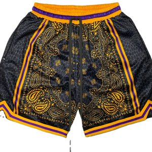 Pantalones cortos deportivos de malla de estilo callejero para hombre con logotipo personalizado de fábrica de Pakistán de poliéster de talla grande para baloncesto, fútbol, béisbol - Product Image 5